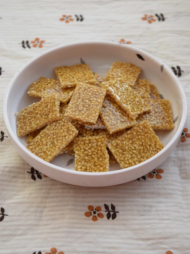 Til Chikki using Sugar - Til Patti Recipe - Magic of Indian Rasoi (2)